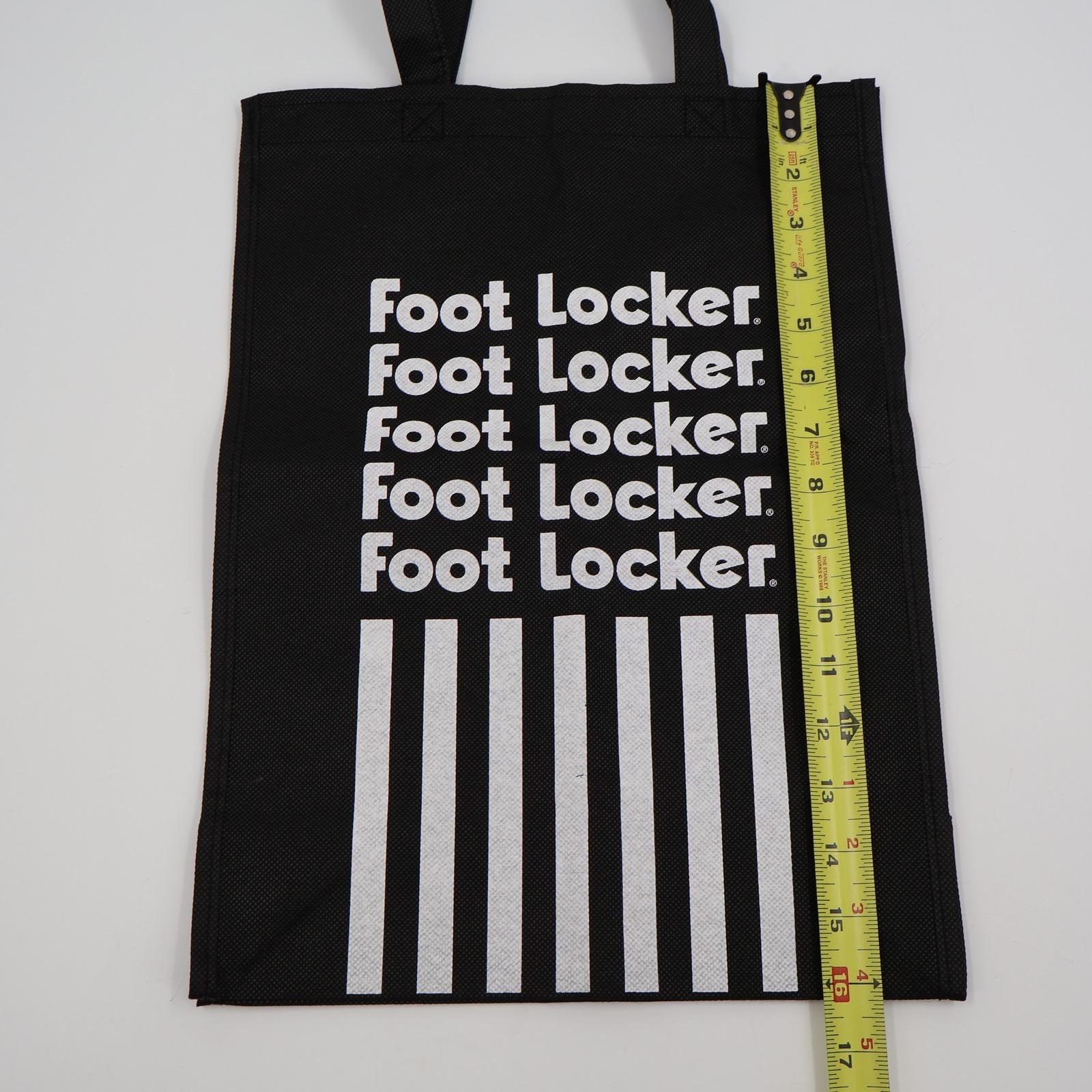 Foot Locker Tote Bag Small Black Reusable Logo Heart Of Sneakers Graphic — image 4 of 7